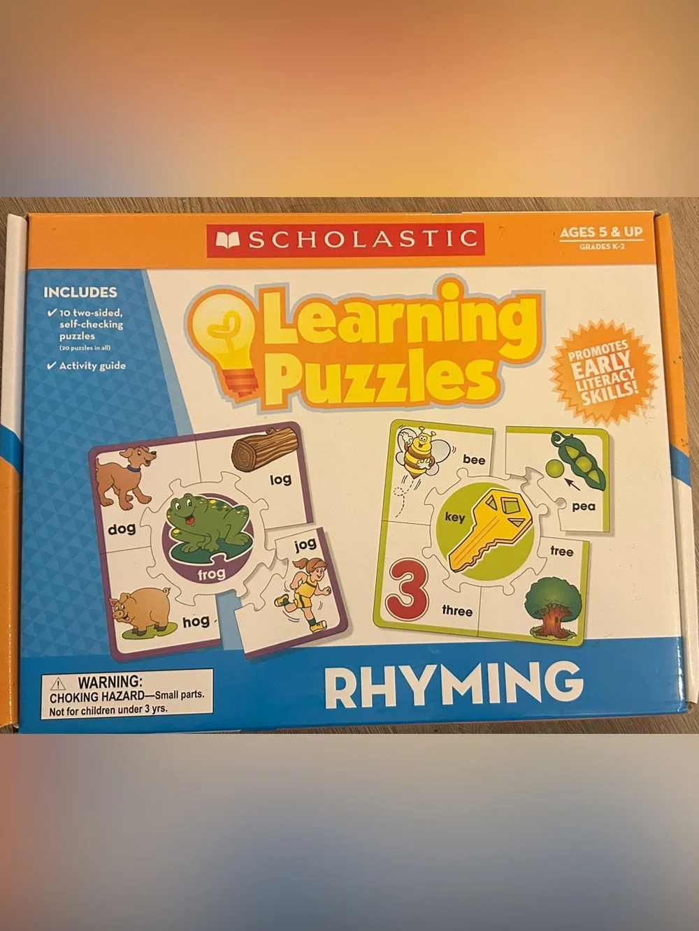 Scholastic Learning Puzzles- Rhyming